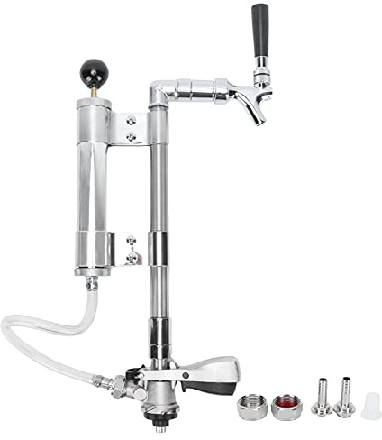 G5/8 Hochleistungs Bierzapfanlage 8 Zoll Keg Zapfhahn Keg Druckpumpe Kit mit Bierzapfhahn S~Typ Kupplung für Bars, Kneipen, Restaurants, Hotels, Haushalte, Bierzapfzubehör