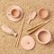 8 Wooden Sensory Bin Tools - Sensory Toys, Fine Motor Learning Pretend Kitchen Tableware Toys, Motor Skills Development Scoop for 3+ Preschool Learning Toys Sensory Bin Filler