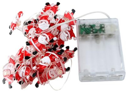 Zerodeko Frohe Weihnachten Licht 3m 30 -birnen Lichterkette Batteriefrei Feine Handwerkskunst Weihnachtselemente Form