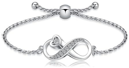 VCCWYQK Infinity Urne Armband für Asche für Frauen Männer, Edelstahl Asche verstellbare Armband Armreifen Keepsake Memorial Schmuck Asche-Halter für die menschliche (E)