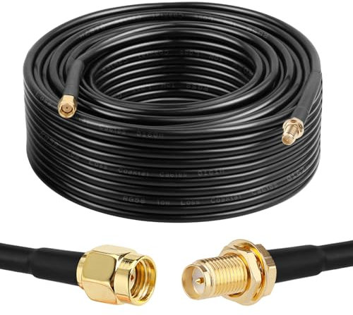 75FT RP-SMA Male to RP-SMA Female Coax Cable, XRDS -RF RG58 RP-SMA WiFi Antenna Extension Coax Cable for WiFi LAN Router Wireless Network Card Adapter