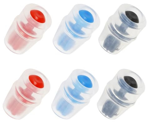 6PCS Silicone Bite Valve Replacement Nozzles, Bite Valve Replacement Sheath for Water Bladder Reservoirs, Hydration Pack Bite Valve Sheath Safe Nozzle Mouthpiece Replacement Compatible with Osprey