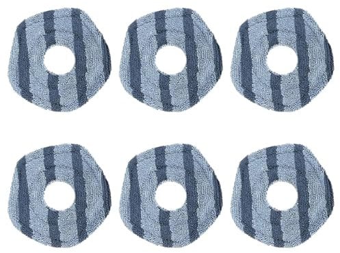 AUTUUCKEE 6 Pcs Mop Pads for Eu-fy X10 Pro Omni and X9 Pro Robot Vacuums, Washable Mopping Cloths Reusable Mop Pads Replacement Accessories for Eu-fy X10 Pro