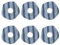 AUTUUCKEE 6 Pcs Mop Pads for Eu-fy X10 Pro Omni and X9 Pro Robot Vacuums, Washable Mopping Cloths Reusable Mop Pads Replacement Accessories for Eu-fy X10 Pro