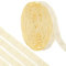 QUARKZMAN 4 Yard Snap Button Tape zum Nähen, Baumwoll-Snap-Button-Borte Schnellverschluss-Schnallenband für Kleidung Stoff DIY Handwerk, Beige