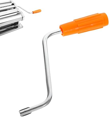 Maniglia di Ricambio per Macchina per Pasta - Manovella Manuale in Metallo Universale, Maniglia Sostitutiva Macchina Pasta, Accessorio Durevole per Tagliatelle e Noodle Maker Domestici (Arancione)