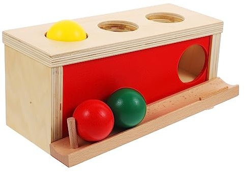 VANZACK Feinmotorik Für Kleinkinder Holz Spielzeug Mit Bällen Für Junge Mädchen Monate Ball-Fall Spielzeug Jährige Objekt-holzbox Für Lernen Und Koordinationtraining
