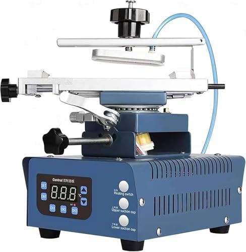Machine de réparation d'écran LCD, machine de séparation d'écran de téléphone portable, outil de retrait d'écran tactile à plaque chauffante rapide, trois vitesses réglables, pompe à air double intégr