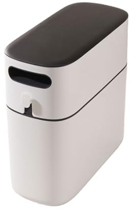 Schmaler Mülleimer - Rechteckiger Abfalleimer - Platzsparender Geruchsicherer Abfallbehälter Dekorativ Für Schlafzimmer Badezimmer Küche