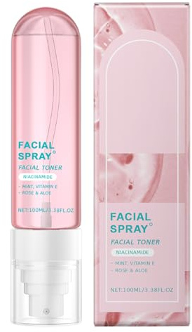 Hydrating Faces Mist Spray, Daily Moisturizing Gesicht Toner, entzückender Gentle Refreshing Face Sprays für Frauen und Männer, Hautpflege, Hydration Mist Moisturizer, 16 x 3,7 cm