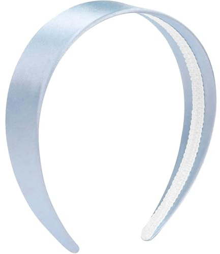 Breites Stirnband, rutschfestes Haarband in einfarbigem Design für Mädchen und Frauen, Haarschmuck für Cosplay, DIY und Party-Kostüme (Hellblau)
