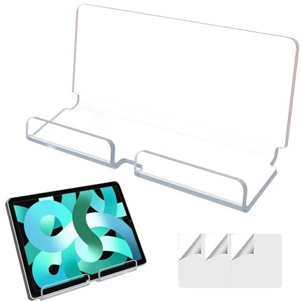 Montaggio A Parete Per Tablet Base Per E reader In Acrilico | Supporto Cellulare Per Casa Ufficio Ristorante Cucina Negozio Hotel Ospedale Officina Soggiorno Camera Da Appartamento