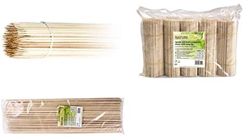 NatureStar Holzspieße mit Langspitze | Birkenholz | 15cm