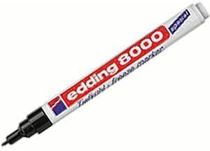 Tiefkühlmarker/Stift edding (SCHWARZ/Mod. 8000 - Stärke 1 mm) FROSTBESTÄNDIG