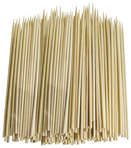 Value Pack of 600 Thin Bamboo Skewers (6 Inch)