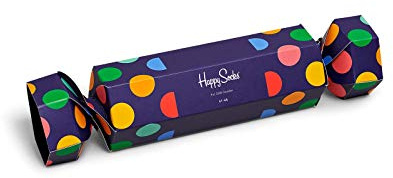 Happy Socks - Adventskalender - Limited Edtition 2018, Holiday Big Dot Cracker 2-pack, 36-40