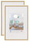 walther design Bilderrahmen gold 30 x 40 cm Doppelpack, New Lifestyle Kunststoffrahmen KV040GD