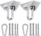 GothicBride Ganchos de Techo SUS304 Stainless Steel Tarea Pesada 360° Rotate Anclaje de Techo para Hormigón y Madera Yoga, Hamacas, Sillón Colgante, Saco Boxeo Capacidad 450Kg (2 Piezas Tipo U)