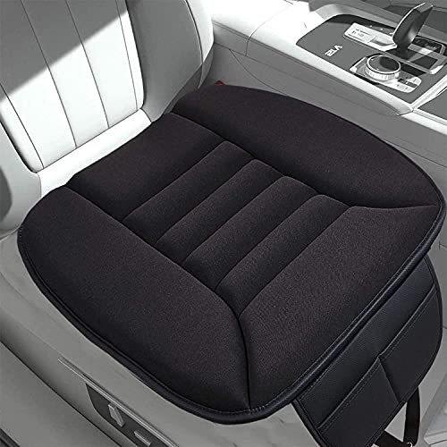 Big Ant Orthopädisches Sitzkissen Auto mit Memory-Schaum, Universelle Sitzauflage für Fahrersitz & Vordersitze,Mit Haltegurten & Staufach | Passt für Auto, Bürostuhl, Bett(1 Stück, Schwarz)
