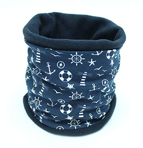 Handgefertigter Loop Schal (Maritim)