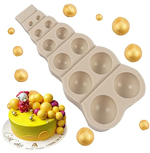 LIMEOW Stampo Silicone 6 Misure - Stampi per Dolci, Forno, Mezza Sfera, Cioccolatini, Torte, Gelatine, Mousse