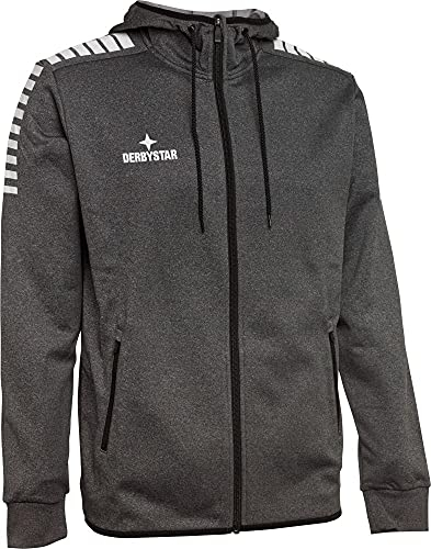 Derbystar Herren Primo Sweatshirt, Grau Schwarz, 140/152