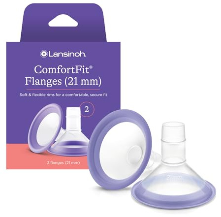 Lansinoh ComfortFit - Flange tiralatte da 21 mm, 2 pezzi