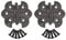 QCAA Butterfly Hinge for Cupboard Door, Oil-Rubbed Bronze, 2 Pack, Made in Taiwan