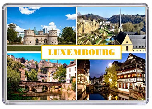 Luxembourg Souvenir Acrylic Fridge Magnet (Standard: 70x45mm)
