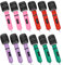TOYANDONA 12pcs Inflatable Microphone Toys, 9. 8 inch Blow up Microphone Pretend Play Microphone Prop Inflatable Microphones for Kids Adults Party Decorations Supplies (Random Color)