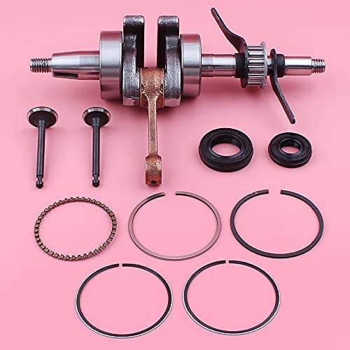 Tools Crankshaft Crank Shaft Oil Seal Valve Piston Rings Set Kit for Honda GX35 35CC GX 35 Lawn Mower Small Engine Motor Part Accessories