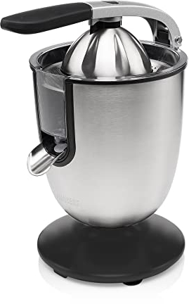 Princess Campion Juicer Pro – Semi-Professional Citrus Press – Stainless Steel – for All Types of Citrus Fruits – 201863