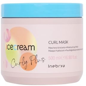 Inebrya Ice Cream Curly Plus Maschera Idratante, 500 ml
