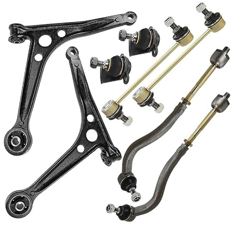ATEC Germany 2x Querlenker Vorderachse unten links & rechts mit Traggelenk, 2x Koppelstange, 2x Spurstange, Kompatibel mit FORD GALAXY I (WGR), SEAT ALHAMBRA (7V8, 7V9), VW SHARAN (7M8, 7M9, 7M6)