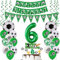 6 Jahr Fußball Geburtstag Deko,Fußball 6 Geburtstag Deko,Fussball Luftballon ,6 Ballon Grün, 6. Fußball Tortendeko,6.Geburtstagsdeko Fußball Torten Topper