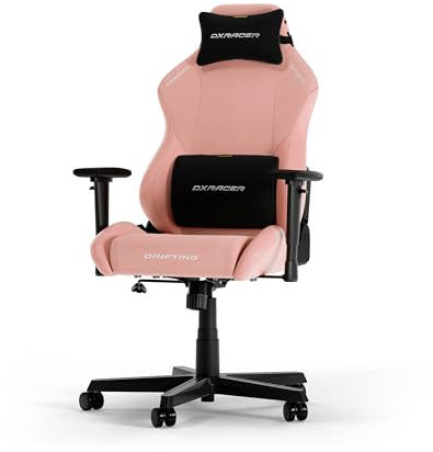 DXRacer DRIFTING L Rosa Stoff das Orginal Gaming Stuhl