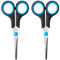 Westcott E-30252 00 Schere Easy Grip Lefty rostfrei, gerade, symmetrisch, 14 cm/5, für Linkshänder, blau/schwarz - und weitere Ausführungen (Packung mit 2)