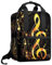 WOSHJIUK Reiserucksack,Arbeitsrucksack,Rucksack,farbige Musiknoten,Rucksack