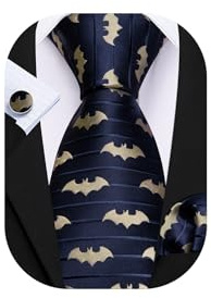 Barry.Wang Men Ties Silk Necktie Set Formal Solid Handkerchief Cufflinks Woven Wedding Business | Necktie Sets for Men,Silk Ties Handkerchief Cuff Links,Jacquard Woven,Fashion Wedding Business Party