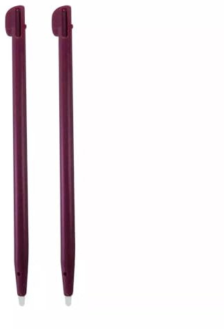 Lot de 2 stylets de rechange pour écran tactile Nintendo DSi XL (bordeaux)