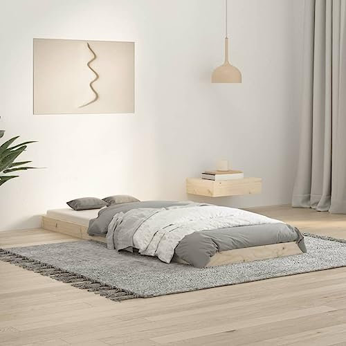 ShGaxin Massivholzbett 75x190 cm Kiefer, Bett, Jugendbett, Schlafzimmer Bett, Bed Frame - 823484