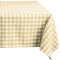 Comart, Mantel Cuadrado para Cocina y Exterior, Antimanchas, 100% poliéster, diseño a Cuadros, Lavable a máquina, Elegante y Resistente, Cuadrado, 132 x 132 cm, Color Beige