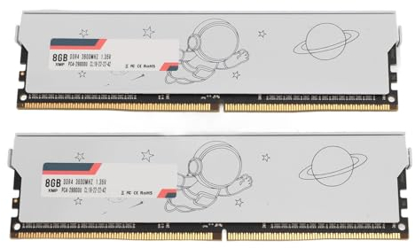 DDR4 3200/3600Mhz XMP CL18‑22‑22‑42 1.35V Laptop Memory Module Ram 28800-25600 Bandwidth Gaming PC Memory Module, Metal Shell for Heat Dissipation (DDR4 3600MHz 16GB (2x8GB))