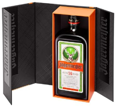 Jägermeister 70cl Premium Special Pack - Liquore a base di 56 Botaniche con astuccio. Da servire ghiacciato. 35% Vol.