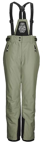 Killtec Mädchen Skihose/Funktionshose mit abnehmbarem Latz, Kantenschutz und Schneefang Ksw 213 Grls Ski Pnts