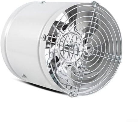 Heavy Duty Exhaust Fan, FD150 Exhaust Fan With Mesh, Blower Extractor Fan, Portable Ventilation Fan For Industrial With 7 Blades, Air Volume 600M³/h (White)
