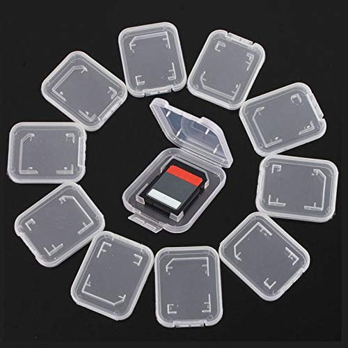 10PACK SD Card Holder,SD Card Storage Case,Foldable Sim Card Storage,Sd Card Box, Mini Sd Card Holder, SD Card Storage Box,Compact SD Card Holder for Organizing SD,SIM Cards,Ideal for Travel and Home