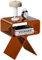 solaround Acryl Nachttisch Beistelltisch, Modernes Design Clear Home Decor Display Endtisch (Dunkel Braun)