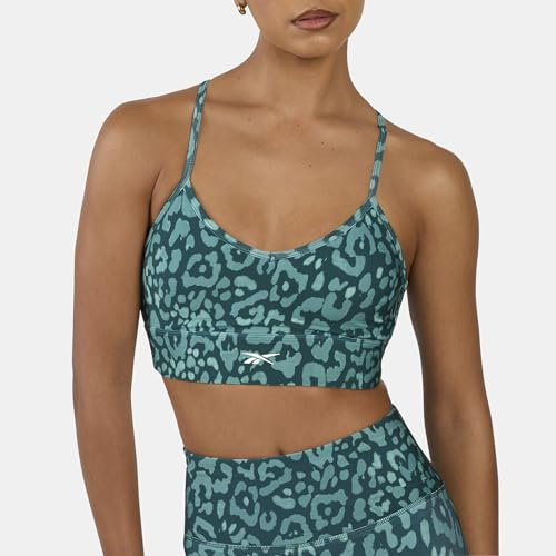 Reebok Women's Id Train Printed Tri-Back Bra Sports Bra