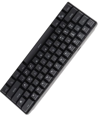 Yctze 61 Taste RGB Mechanical Gaming -Tastatur mit Abnehmbarem Kabel und Blauen Schalter für Genaue Leistung und Komfort